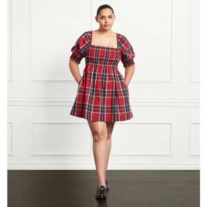 Hill House Red Plaid Mini Dress